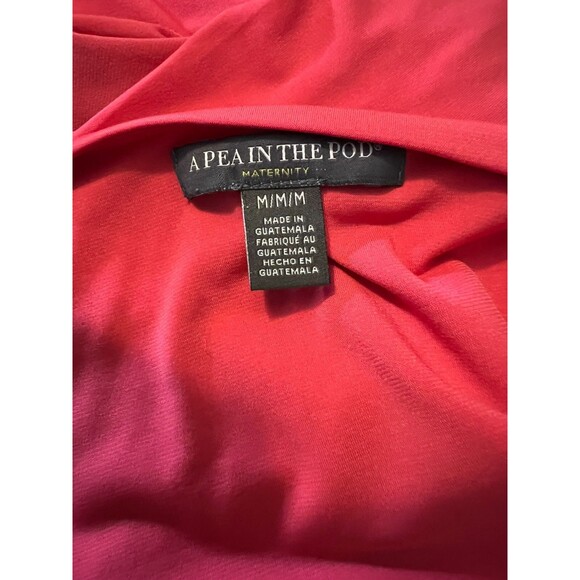 A Pea in the Pod Maternity Pink Faux Wrap Dress  Size M  Barbiecore  Officecore - Picture 7 of 11